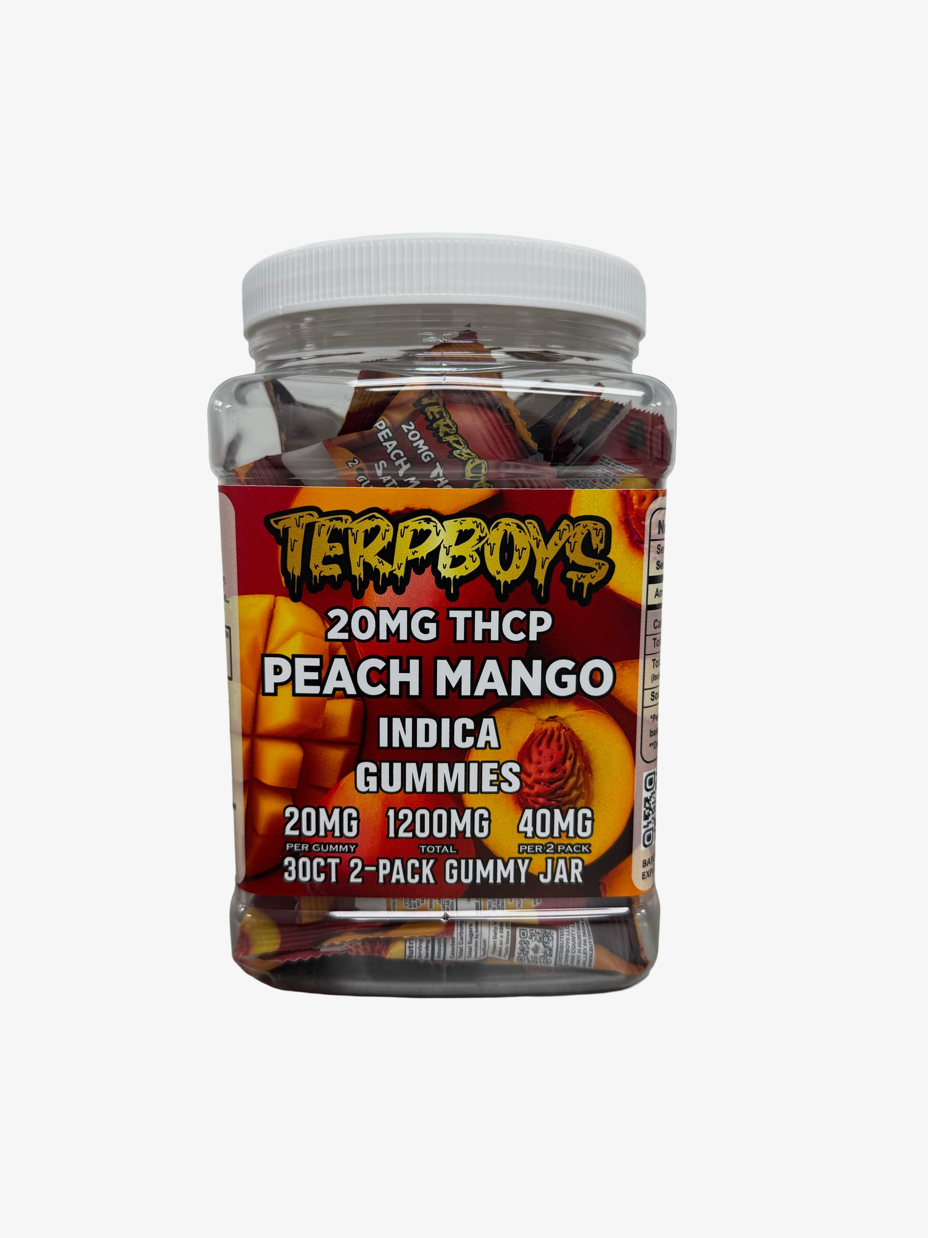Peach Mango Indica THCP Gummies