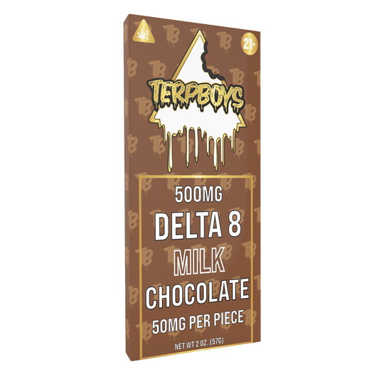 Delta-8 Milk Chocolate Bars (10ct) 500mg