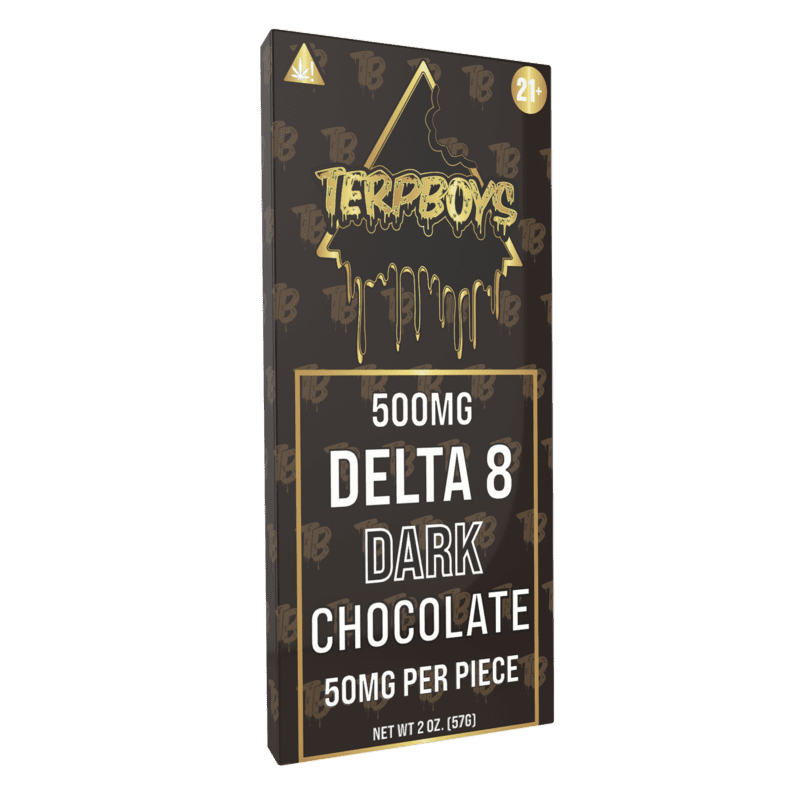 500mg Delta-8 Dark Chocolate Bars (10ct)