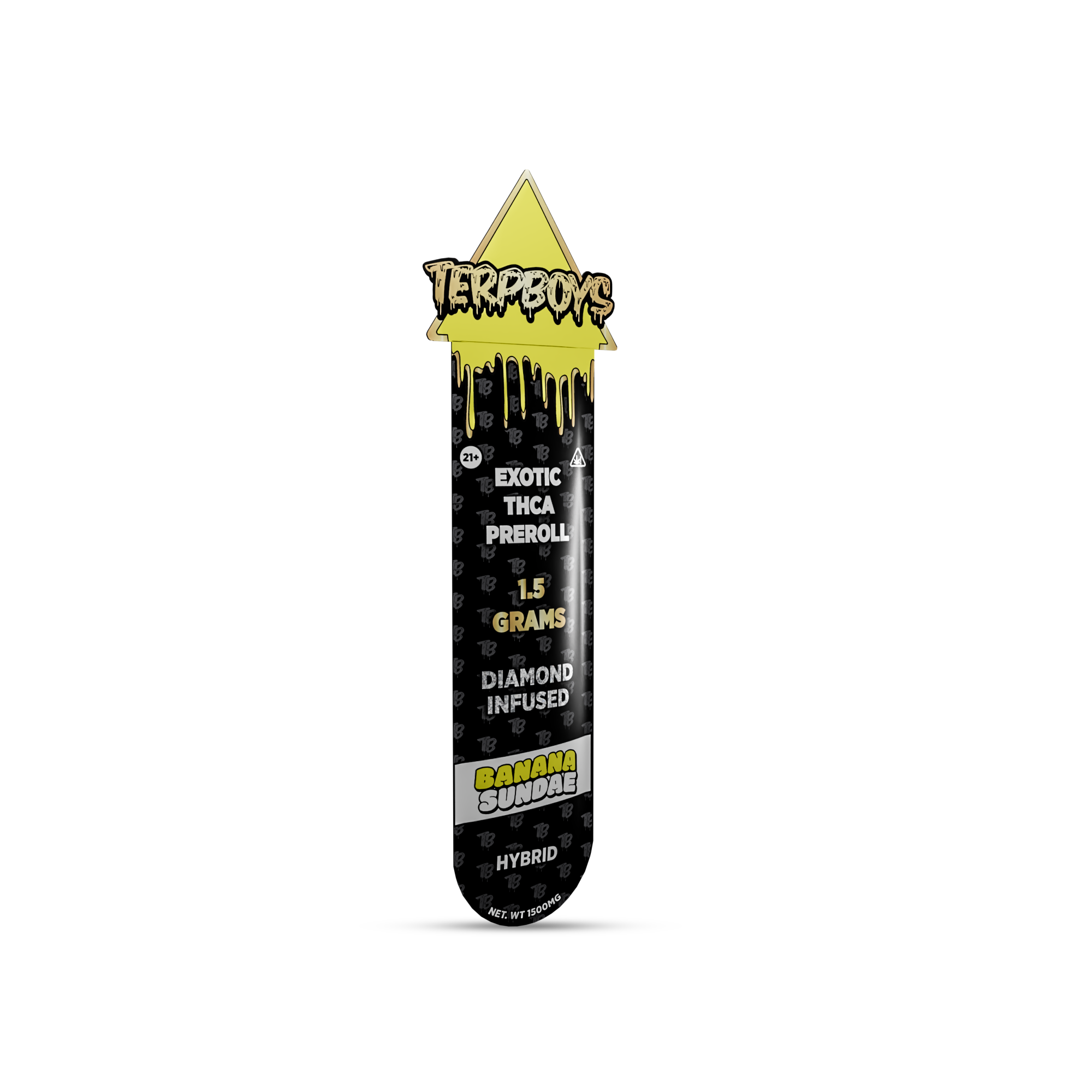 Banana Sundae Hybrid Exotic THCA Pre Roll